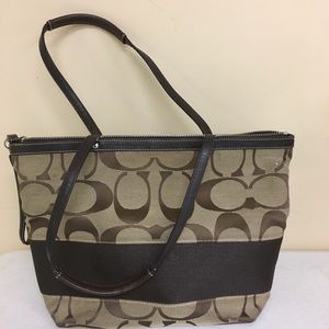Coach Canvas Satchel Mini Handbag